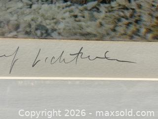 MaxSold Auction: Roy Lichtenstein Screen Print on Silver Gelatin Photographic Print, "Fish and Sky",. - Oakville (Ontario, Canada) PARTNER MANAGED Estate Sale Online Auction - Lakeshore Road West (Shipping Available)