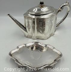 MaxSold Auction: Sterling Silver 18th Century Teapot on Fitted Stand - Oakville (Ontario, Canada) PARTNER MANAGED Estate Sale Online Auction - Lakeshore Road West (Shipping Available)