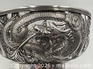 MaxSold Auction: WANG HING Sterling Silver Bowl with Dragon Motif - Oakville (Ontario, Canada) PARTNER MANAGED Estate Sale Online Auction - Lakeshore Road West (Shipping Available)