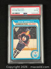 MaxSold Auction: Wayne Gretzky O-Pee-Chee Rookie Card #18 (1979) – PSA 6 (EX - MT ) - Oakville (Ontario, Canada) PARTNER MANAGED Estate Sale Online Auction - Lakeshore Road West (Shipping Available)