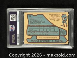 MaxSold Auction: Wayne Gretzky O-Pee-Chee Rookie Card #18 (1979) – PSA 6 (EX - MT ) - Oakville (Ontario, Canada) PARTNER MANAGED Estate Sale Online Auction - Lakeshore Road West (Shipping Available)