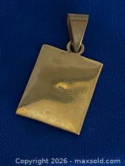 MaxSold Auction: 18k Gold Plated Brass Guadalupe Pendant - Toronto (Ontario, Canada) SELLER MANAGED Downsizing Online Auction - O'connor Drive (CONDO)
