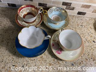 MaxSold Auction: Assorted Teacups & Saucers, Set of 4 - Toronto (Ontario, Canada) SELLER MANAGED Downsizing Online Auction - O'connor Drive (CONDO)