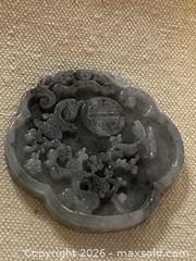 MaxSold Auction: Gray Jade Pendant with Chinese Relief Carving, 1–1.5 in - Toronto (Ontario, Canada) SELLER MANAGED Downsizing Online Auction - O'connor Drive (CONDO)