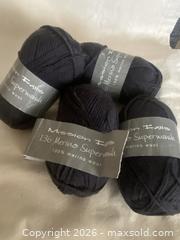 MaxSold Auction: Mission Falls Worsted Merino Wool Yarn - Navy (4 Skeins) - Toronto (Ontario, Canada) SELLER MANAGED Downsizing Online Auction - O'connor Drive (CONDO)