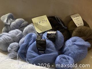MaxSold Auction: Mixed Colours Mohair-Silk-Wool Blend Lace Weight Yarn, 11x25 g Skeins - Toronto (Ontario, Canada) SELLER MANAGED Downsizing Online Auction - O'connor Drive (CONDO)