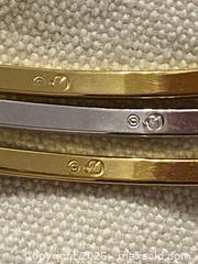 MaxSold Auction: Set of 3 Stackable Bangle Bracelets - Toronto (Ontario, Canada) SELLER MANAGED Downsizing Online Auction - O'connor Drive (CONDO)