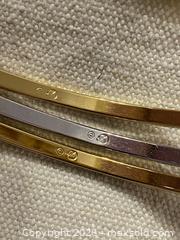 MaxSold Auction: Set of 3 Stackable Bangle Bracelets - Toronto (Ontario, Canada) SELLER MANAGED Downsizing Online Auction - O'connor Drive (CONDO)