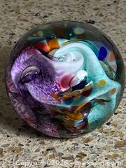 MaxSold Auction: Signed Multicolor Murano/Venetian Glass Paperweight, Small - Toronto (Ontario, Canada) SELLER MANAGED Downsizing Online Auction - O'connor Drive (CONDO)