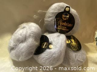 MaxSold Auction: Sirdar Mohair Blend Yarn 50 g Light Grey - 4 Balls - Toronto (Ontario, Canada) SELLER MANAGED Downsizing Online Auction - O'connor Drive (CONDO)