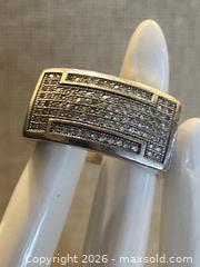 MaxSold Auction: Sterling Silver Wide Band Ring,  Size 9-10 - Toronto (Ontario, Canada) SELLER MANAGED Downsizing Online Auction - O'connor Drive (CONDO)