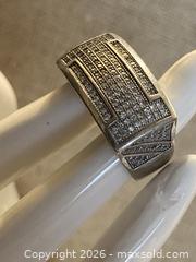 MaxSold Auction: Sterling Silver Wide Band Ring,  Size 9-10 - Toronto (Ontario, Canada) SELLER MANAGED Downsizing Online Auction - O'connor Drive (CONDO)
