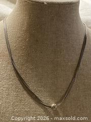 MaxSold Auction: Vintage 1980s ITALY 925 Sterling Silver 3-Strand Snake Chain Single Bead Necklace - Toronto (Ontario, Canada) SELLER MANAGED Downsizing Online Auction - O'connor Drive (CONDO)