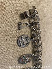 MaxSold Auction: Vintage 60-70s Sterling Silver 8 Charm Bracelet with Multicolor Stones - Toronto (Ontario, Canada) SELLER MANAGED Downsizing Online Auction - O'connor Drive (CONDO)