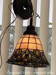 MaxSold Auction: Vintage Tiffany-style Stained Glass Pendant Lamp, 10" x 8" - Toronto (Ontario, Canada) SELLER MANAGED Downsizing Online Auction - O'connor Drive (CONDO)