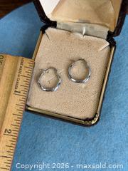 MaxSold Auction: 14K White Gold Hoop Earrings - Hamilton (Ontario, Canada) SELLER MANAGED Estate Sale Online Auction - Gertrude Street