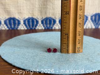 MaxSold Auction: 14KT White Gold Ruby Stud Earrings - Hamilton (Ontario, Canada) SELLER MANAGED Estate Sale Online Auction - Gertrude Street