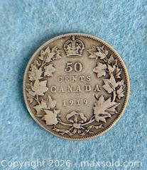 MaxSold Auction: 1919 - 50 Cent CANADA Coin - Hamilton (Ontario, Canada) SELLER MANAGED Estate Sale Online Auction - Gertrude Street