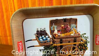 MaxSold Auction: 1958 Coca-Cola Metal Tray "Picnic Cart" - Hamilton (Ontario, Canada) SELLER MANAGED Estate Sale Online Auction - Gertrude Street