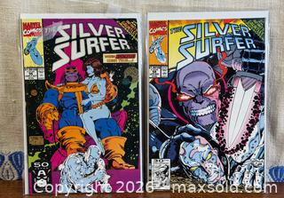 MaxSold Auction: 1991 Silver Surfer Comics #56 + #59 - Hamilton (Ontario, Canada) SELLER MANAGED Estate Sale Online Auction - Gertrude Street
