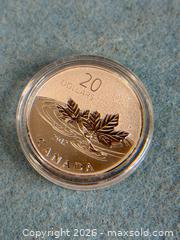 MaxSold Auction: 2012 Canada Farewell To The Penny 99.99% Pure Silver $20 Coin Mint Capsule UNC (B) - Hamilton (Ontario, Canada) SELLER MANAGED Estate Sale Online Auction - Gertrude Street