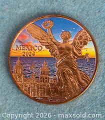 MaxSold Auction: 2024 Mexico Libertad/Flag Onza 1 Oz 999 Copper Medal - Hamilton (Ontario, Canada) SELLER MANAGED Estate Sale Online Auction - Gertrude Street
