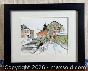 MaxSold Auction: John Shea Original Watercolour Painting - Hamilton (Ontario, Canada) SELLER MANAGED Estate Sale Online Auction - Gertrude Street