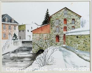 MaxSold Auction: John Shea Original Watercolour Painting - Hamilton (Ontario, Canada) SELLER MANAGED Estate Sale Online Auction - Gertrude Street