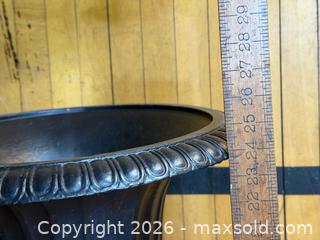 MaxSold Auction: Old Cast Iron Garden Urns - Hamilton (Ontario, Canada) SELLER MANAGED Estate Sale Online Auction - Gertrude Street