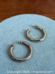 MaxSold Auction: Sterling Silver 3/4 Hoop Earrings - Hamilton (Ontario, Canada) SELLER MANAGED Estate Sale Online Auction - Gertrude Street