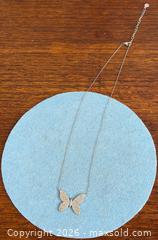 MaxSold Auction: Sterling Silver 'Butterfly' Pendant Necklace - Hamilton (Ontario, Canada) SELLER MANAGED Estate Sale Online Auction - Gertrude Street