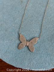 MaxSold Auction: Sterling Silver 'Butterfly' Pendant Necklace - Hamilton (Ontario, Canada) SELLER MANAGED Estate Sale Online Auction - Gertrude Street