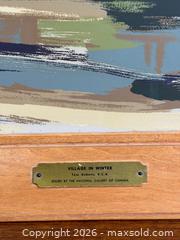 MaxSold Auction: Tom Roberts 'Village in Winter' Silkscreen - Sampson-Matthews - Hamilton (Ontario, Canada) SELLER MANAGED Estate Sale Online Auction - Gertrude Street