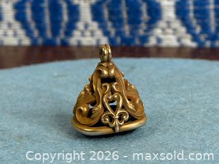 MaxSold Auction: Victorian - Gold + Amethyst Watch Fob - Hamilton (Ontario, Canada) SELLER MANAGED Estate Sale Online Auction - Gertrude Street