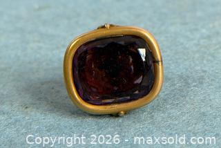 MaxSold Auction: Victorian - Gold + Amethyst Watch Fob - Hamilton (Ontario, Canada) SELLER MANAGED Estate Sale Online Auction - Gertrude Street