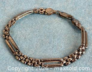 MaxSold Auction: Vintage Fancy Link Sterling Silver Bracelet - Hamilton (Ontario, Canada) SELLER MANAGED Estate Sale Online Auction - Gertrude Street