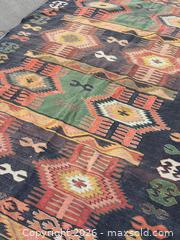 MaxSold Auction: Vintage Handwoven Turkish Kilim Flatweave Rug - Hamilton (Ontario, Canada) SELLER MANAGED Estate Sale Online Auction - Gertrude Street