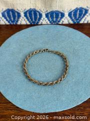 MaxSold Auction: Vintage Sterling Silver 'Rope' Link Bracelet - Hamilton (Ontario, Canada) SELLER MANAGED Estate Sale Online Auction - Gertrude Street