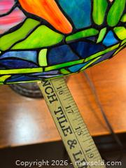 MaxSold Auction: Vintage Tiffany Style Stained Glass Lamps (Pair) - Hamilton (Ontario, Canada) SELLER MANAGED Estate Sale Online Auction - Gertrude St.