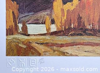 MaxSold Auction: Group of Seven A. J. Casson Lithograph — Kamaniskeg Lake Hand Signed and numbered 297/300 - Otonabee-South Monaghan (Ontario, Canada) SELLER MANAGED Downsizing Online Auction - Dougall Drive