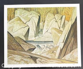 MaxSold Auction: Group of Seven Artist A.J. Casson Hand signed Lithograph “Rock Cluster Madawaska River Canadian Legend Rare - Otonabee-South Monaghan (Ontario, Canada) SELLER MANAGED Downsizing Online Auction - Dougall Drive