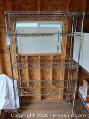 MaxSold Auction: 6ft Chrome Shelf #1  - Fremont (California, USA) PARTNER MANAGED Estate Sale Online Auction - Las Palmas Avenue