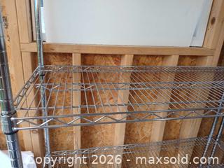 MaxSold Auction: 6ft Chrome Shelf #3  - Fremont (California, USA) PARTNER MANAGED Estate Sale Online Auction - Las Palmas Avenue