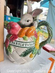 MaxSold Auction: Fitz and Floyd Herb Garden Serving Pieces - Fremont (California, USA) PARTNER MANAGED Estate Sale Online Auction - Las Palmas Avenue