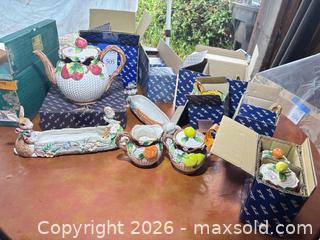 MaxSold Auction: Fitz and Floyd Woods and Sunflowers  - Fremont (California, USA) PARTNER MANAGED Estate Sale Online Auction - Las Palmas Avenue