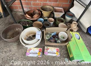 MaxSold Auction: Flower Pots & Accessories #1  - Fremont (California, USA) PARTNER MANAGED Estate Sale Online Auction - Las Palmas Avenue