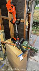 MaxSold Auction: Garden Tools- Black & Decker Trimmer and New Wagon - Fremont (California, USA) PARTNER MANAGED Estate Sale Online Auction - Las Palmas Avenue