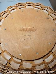 MaxSold Auction: Longaberger Basket with 2 Wrought Iron Stands - Fremont (California, USA) PARTNER MANAGED Estate Sale Online Auction - Las Palmas Avenue