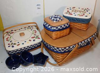 MaxSold Auction: Longaberger Baskets- Blue Ribbon, Recipe, Berries Baskets plus Star Dishes - Fremont (California, USA) PARTNER MANAGED Estate Sale Online Auction - Las Palmas Avenue