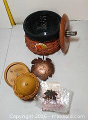 MaxSold Auction: Longaberger Baskets- Pumpkin Print, Acorn Basket, and Corn - Fremont (California, USA) PARTNER MANAGED Estate Sale Online Auction - Las Palmas Avenue